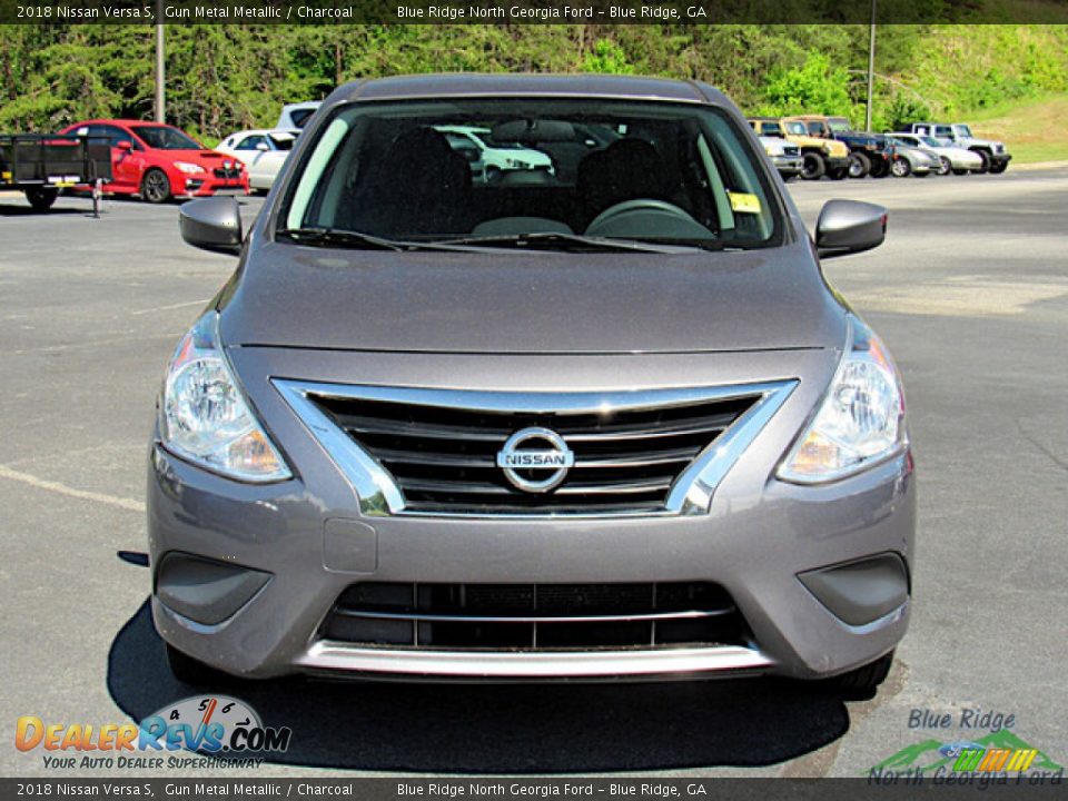 2018 Nissan Versa S Gun Metal Metallic / Charcoal Photo #8