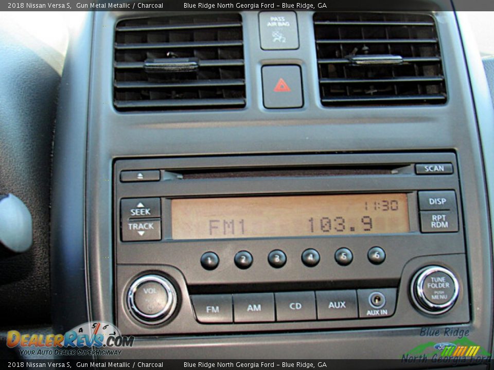 2018 Nissan Versa S Gun Metal Metallic / Charcoal Photo #16