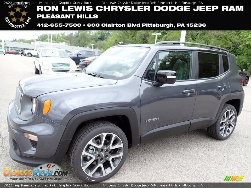 2022 Jeep Renegade Limited 4x4 Graphite Gray / Black Photo #1