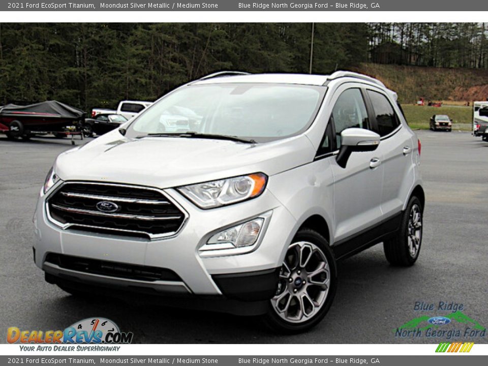 2021 Ford EcoSport Titanium Moondust Silver Metallic / Medium Stone Photo #1