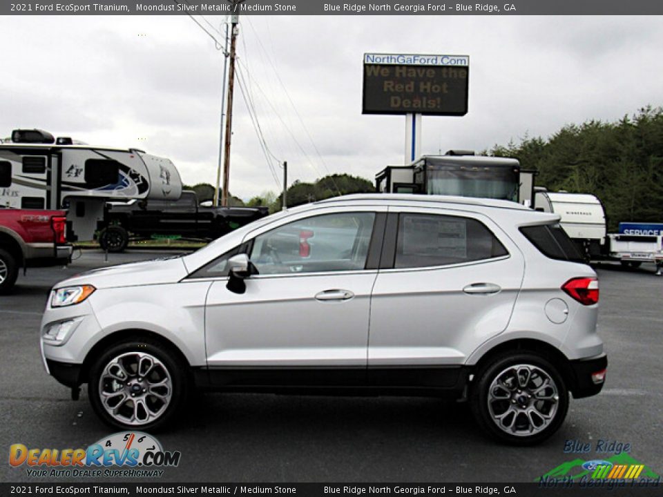 2021 Ford EcoSport Titanium Moondust Silver Metallic / Medium Stone Photo #2