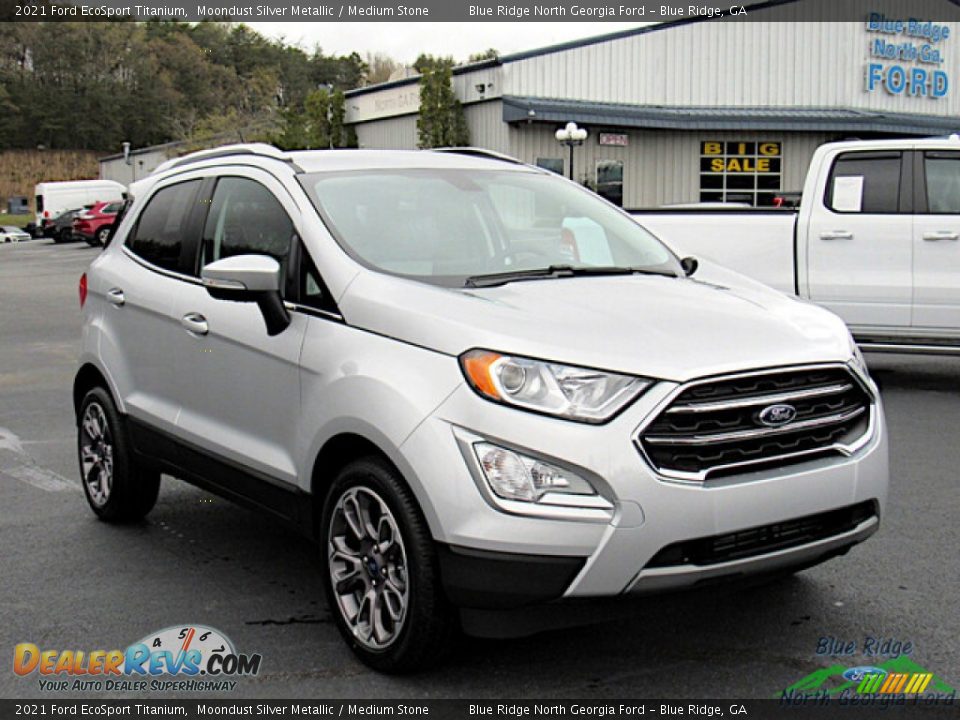 2021 Ford EcoSport Titanium Moondust Silver Metallic / Medium Stone Photo #7