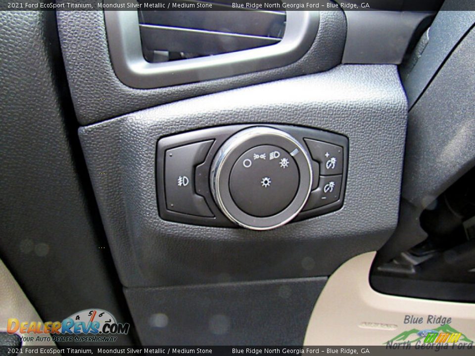 2021 Ford EcoSport Titanium Moondust Silver Metallic / Medium Stone Photo #22