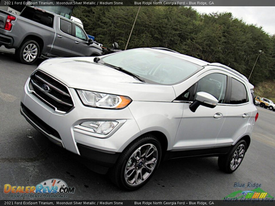 2021 Ford EcoSport Titanium Moondust Silver Metallic / Medium Stone Photo #24