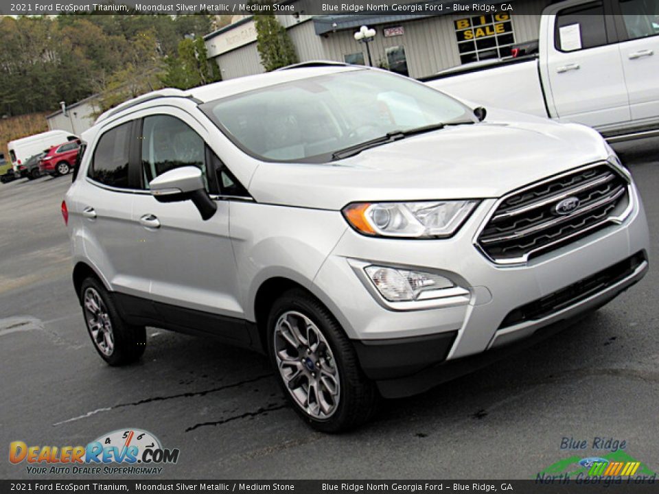 2021 Ford EcoSport Titanium Moondust Silver Metallic / Medium Stone Photo #25