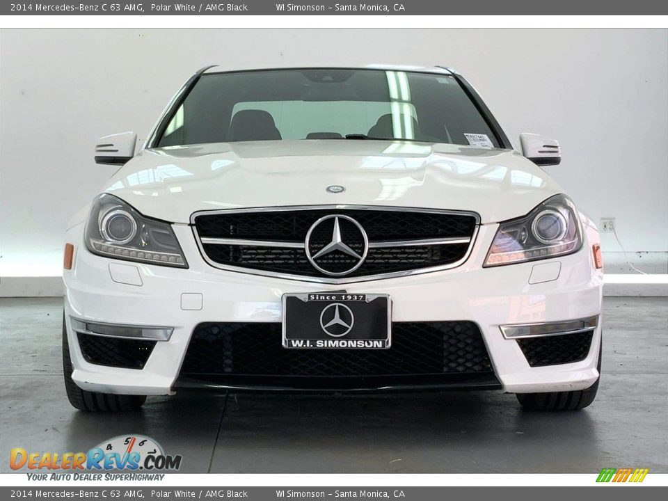 2014 Mercedes-Benz C 63 AMG Polar White / AMG Black Photo #2