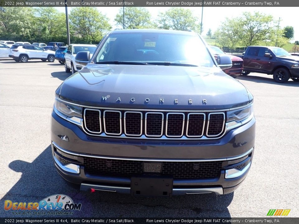 2022 Jeep Wagoneer Series III 4x4 Baltic Gray Metallic / Sea Salt/Black Photo #8