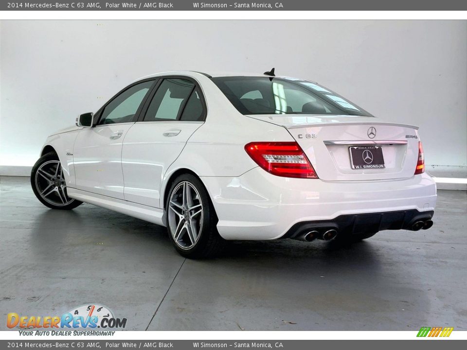 2014 Mercedes-Benz C 63 AMG Polar White / AMG Black Photo #10