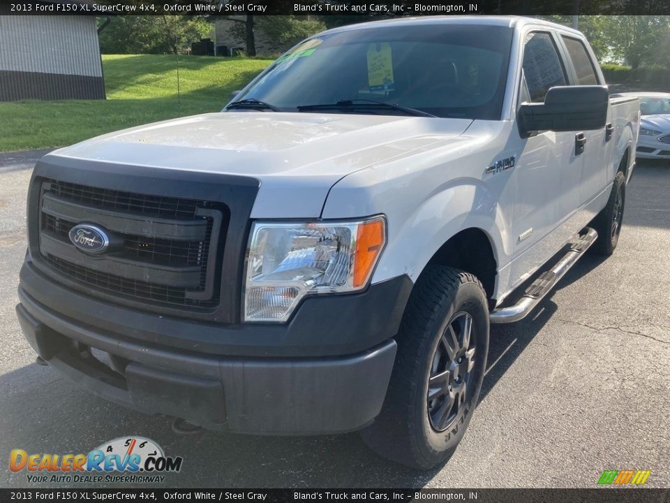 2013 Ford F150 XL SuperCrew 4x4 Oxford White / Steel Gray Photo #2