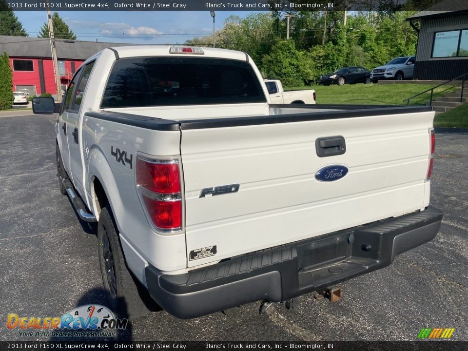 2013 Ford F150 XL SuperCrew 4x4 Oxford White / Steel Gray Photo #3