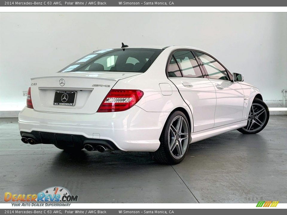 2014 Mercedes-Benz C 63 AMG Polar White / AMG Black Photo #13