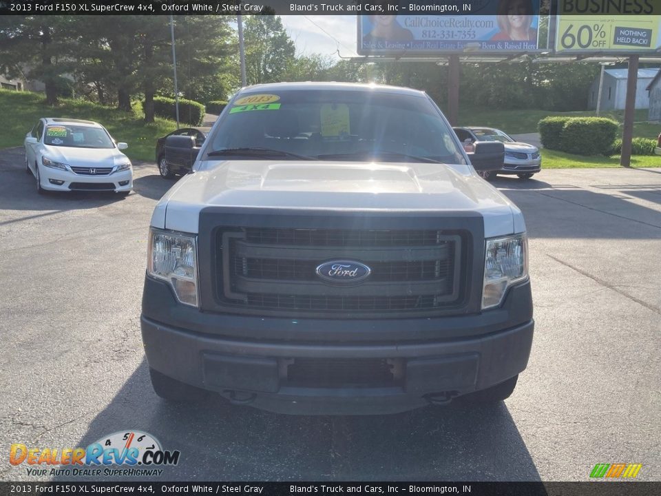 2013 Ford F150 XL SuperCrew 4x4 Oxford White / Steel Gray Photo #8