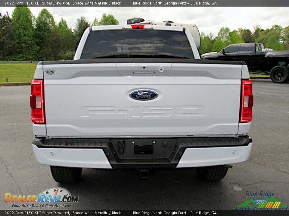 2022 Ford F150 XLT SuperCrew 4x4 Space White Metallic / Black Photo #4