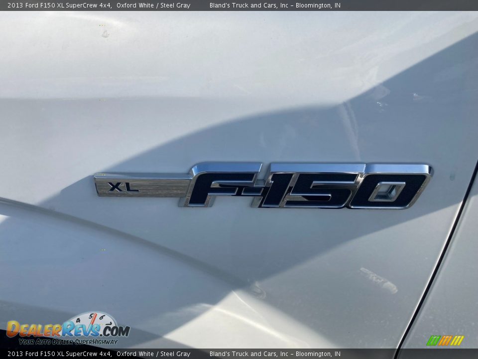2013 Ford F150 XL SuperCrew 4x4 Oxford White / Steel Gray Photo #24