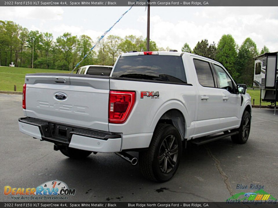 2022 Ford F150 XLT SuperCrew 4x4 Space White Metallic / Black Photo #5
