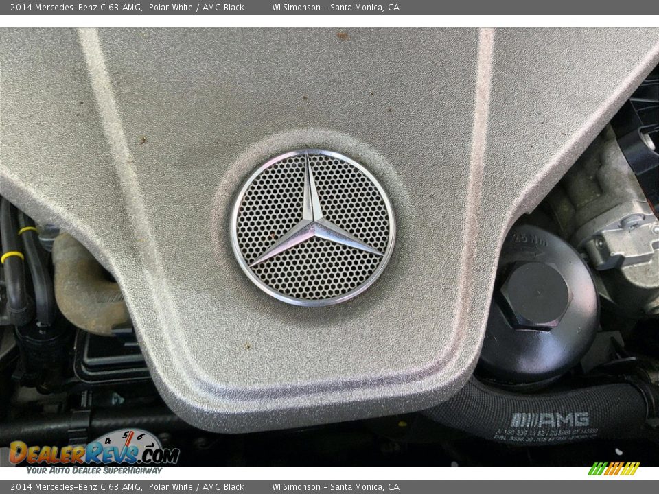 2014 Mercedes-Benz C 63 AMG Polar White / AMG Black Photo #32