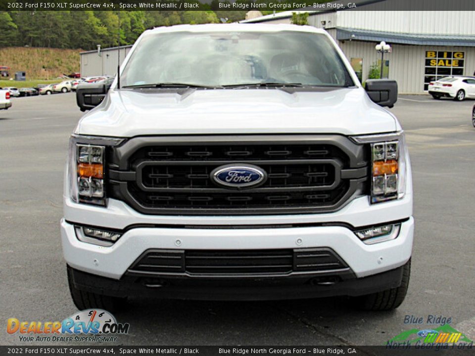 2022 Ford F150 XLT SuperCrew 4x4 Space White Metallic / Black Photo #8