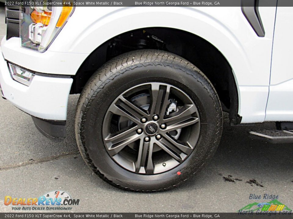 2022 Ford F150 XLT SuperCrew 4x4 Space White Metallic / Black Photo #9