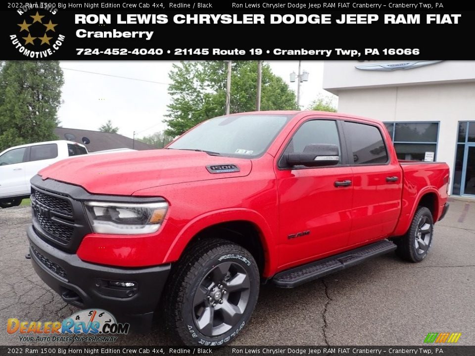 2022 Ram 1500 Big Horn Night Edition Crew Cab 4x4 Redline / Black Photo #1