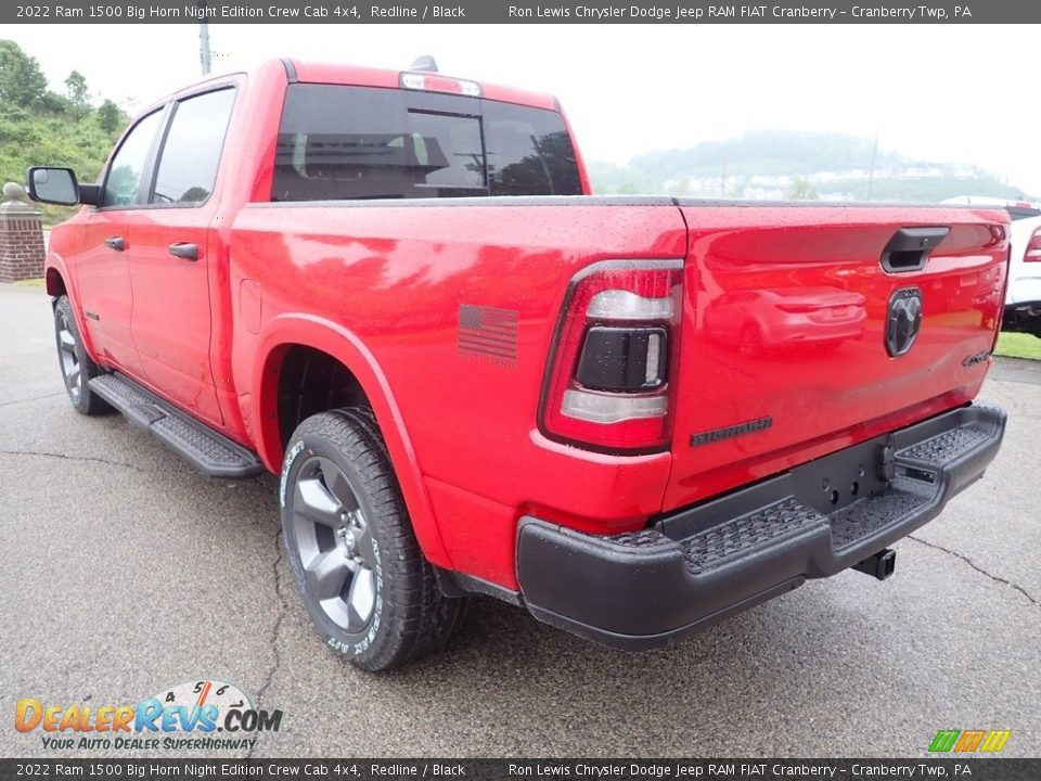 2022 Ram 1500 Big Horn Night Edition Crew Cab 4x4 Redline / Black Photo #3