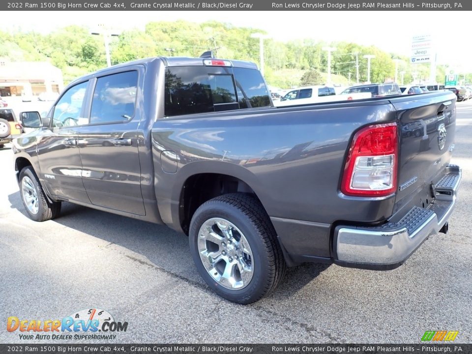 2022 Ram 1500 Big Horn Crew Cab 4x4 Granite Crystal Metallic / Black/Diesel Gray Photo #3