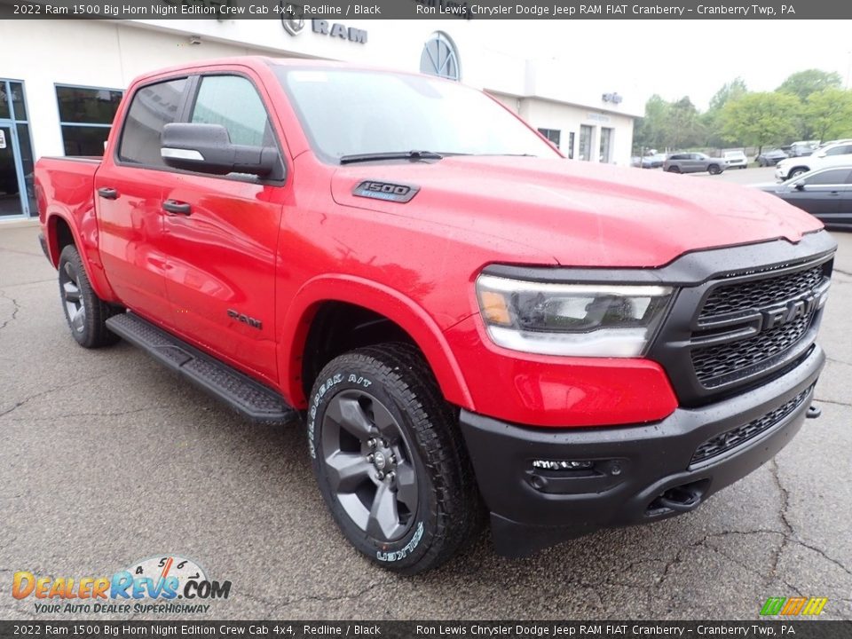 2022 Ram 1500 Big Horn Night Edition Crew Cab 4x4 Redline / Black Photo #7