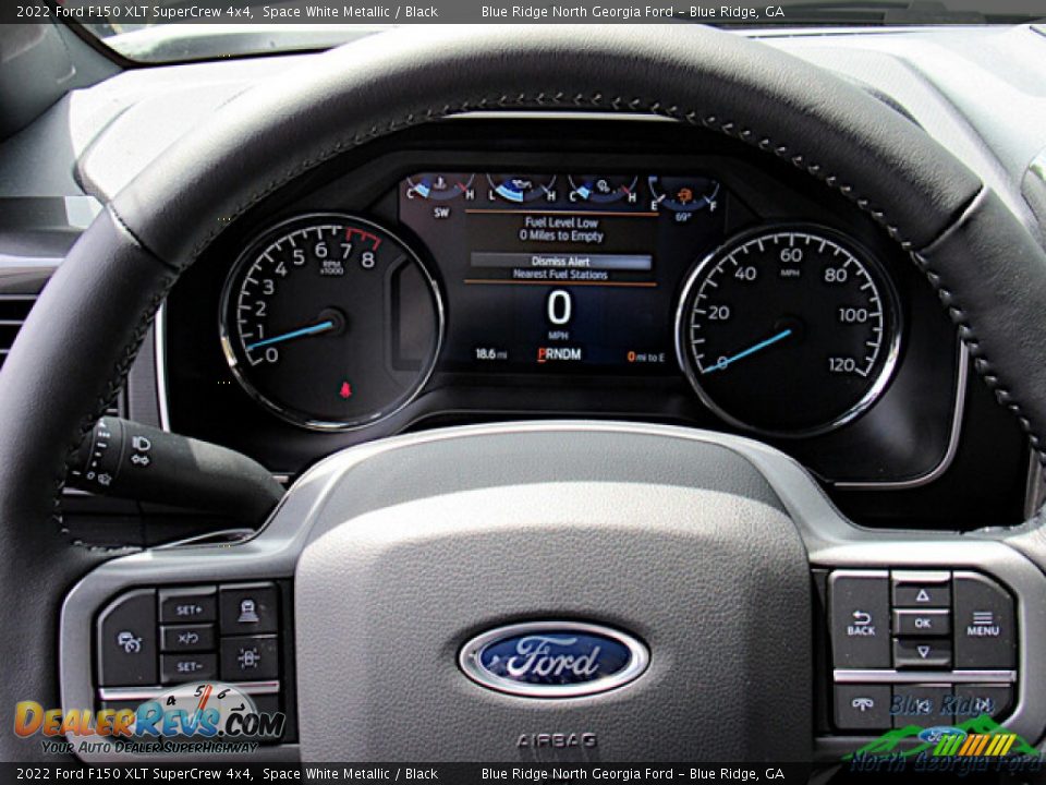 2022 Ford F150 XLT SuperCrew 4x4 Space White Metallic / Black Photo #17