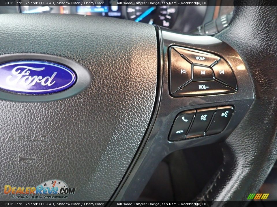 2016 Ford Explorer XLT 4WD Shadow Black / Ebony Black Photo #18
