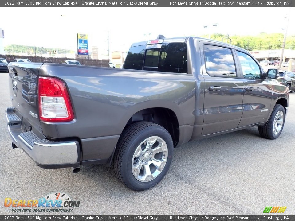 2022 Ram 1500 Big Horn Crew Cab 4x4 Granite Crystal Metallic / Black/Diesel Gray Photo #5