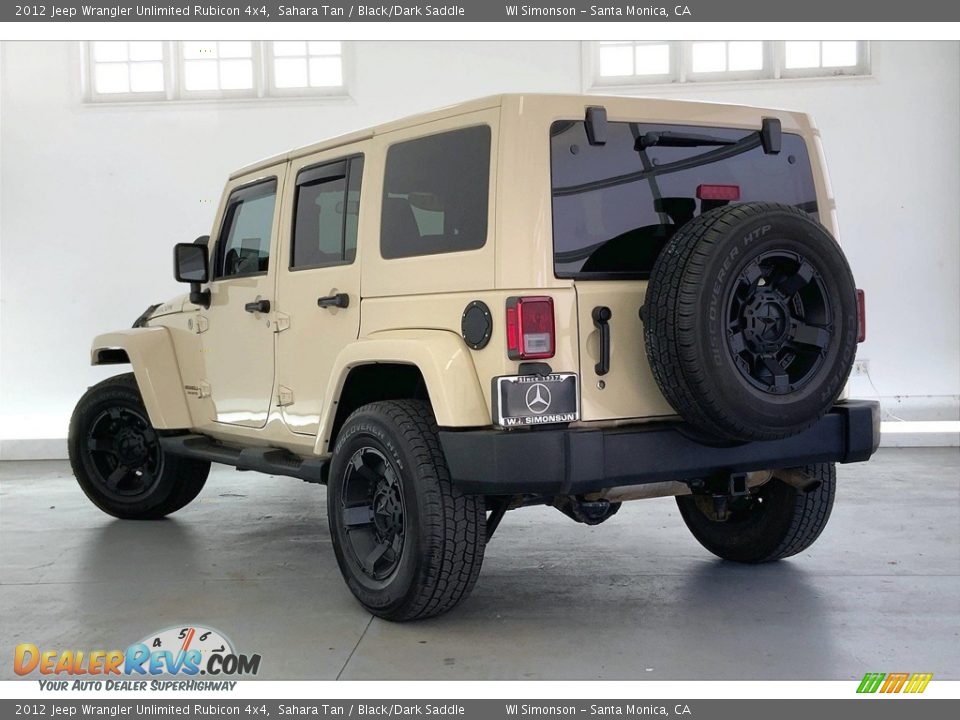 2012 Jeep Wrangler Unlimited Rubicon 4x4 Sahara Tan / Black/Dark Saddle Photo #10