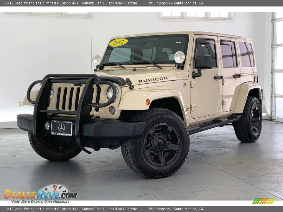 2012 Jeep Wrangler Unlimited Rubicon 4x4 Sahara Tan / Black/Dark Saddle Photo #12