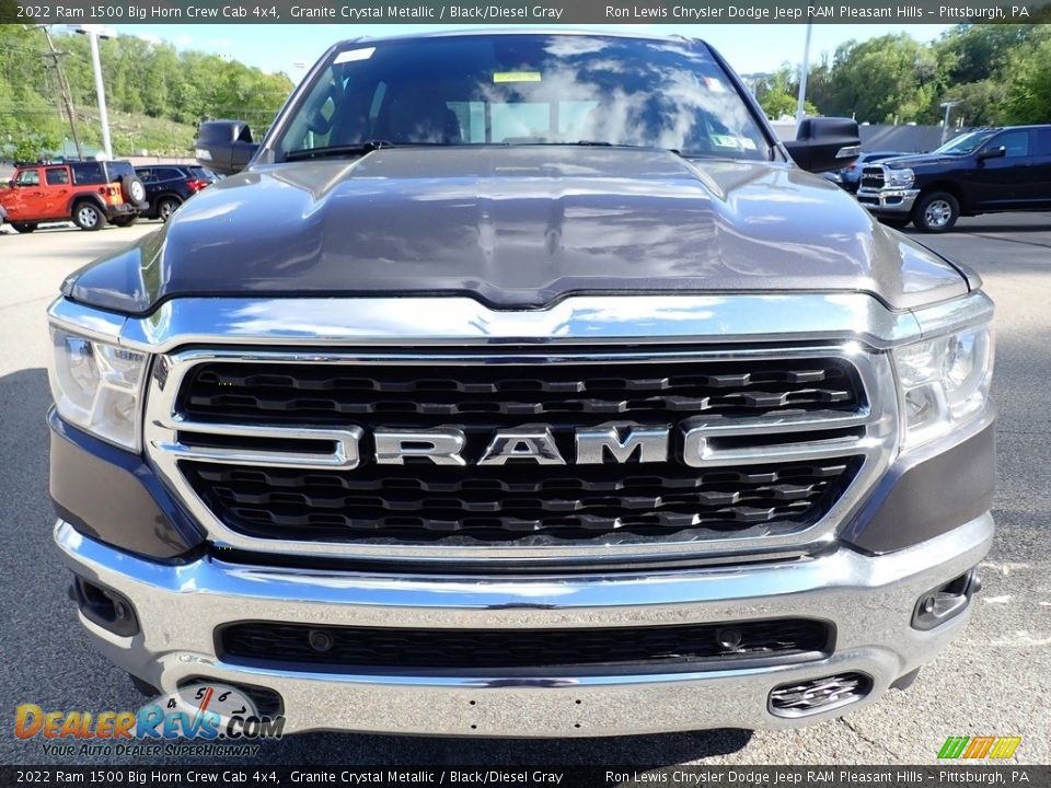 2022 Ram 1500 Big Horn Crew Cab 4x4 Granite Crystal Metallic / Black/Diesel Gray Photo #8