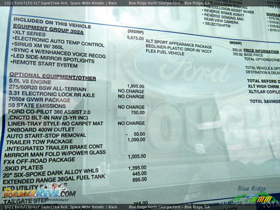 2022 Ford F150 XLT SuperCrew 4x4 Space White Metallic / Black Photo #24