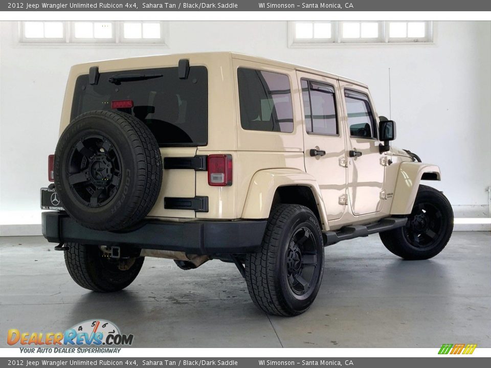2012 Jeep Wrangler Unlimited Rubicon 4x4 Sahara Tan / Black/Dark Saddle Photo #13