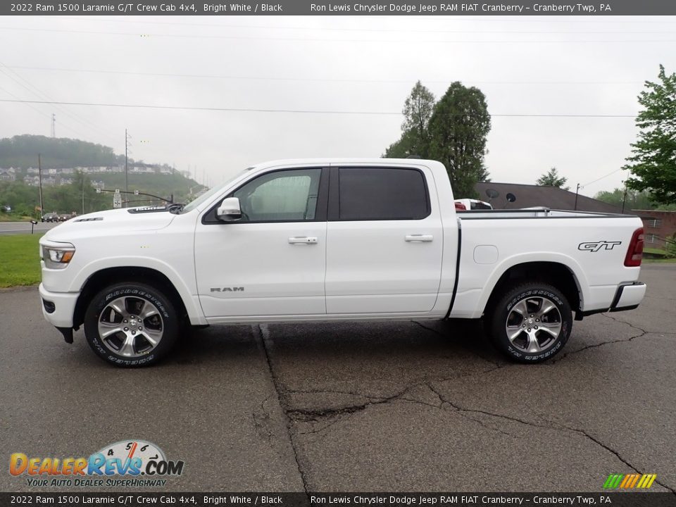 2022 Ram 1500 Laramie G/T Crew Cab 4x4 Bright White / Black Photo #2