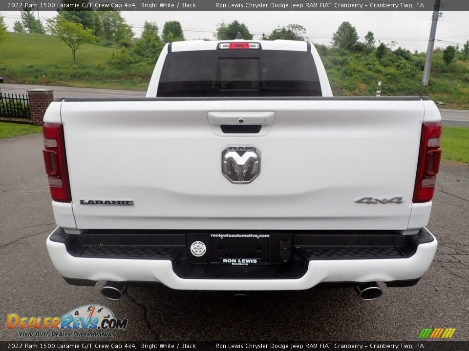 2022 Ram 1500 Laramie G/T Crew Cab 4x4 Bright White / Black Photo #4