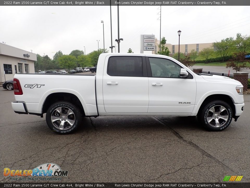 2022 Ram 1500 Laramie G/T Crew Cab 4x4 Bright White / Black Photo #6