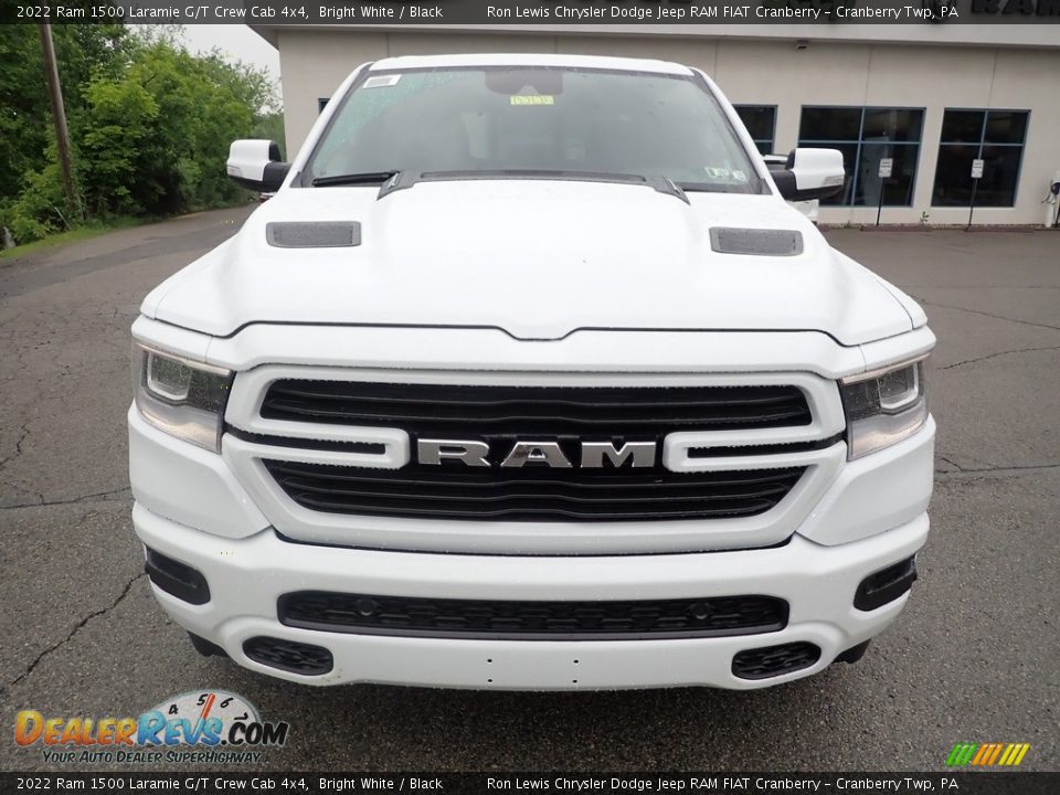 2022 Ram 1500 Laramie G/T Crew Cab 4x4 Bright White / Black Photo #8