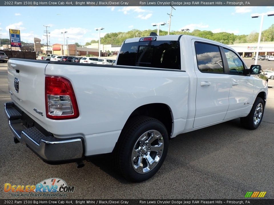 2022 Ram 1500 Big Horn Crew Cab 4x4 Bright White / Black/Diesel Gray Photo #5