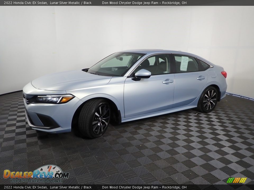 2022 Honda Civic EX Sedan Lunar Silver Metallic / Black Photo #9
