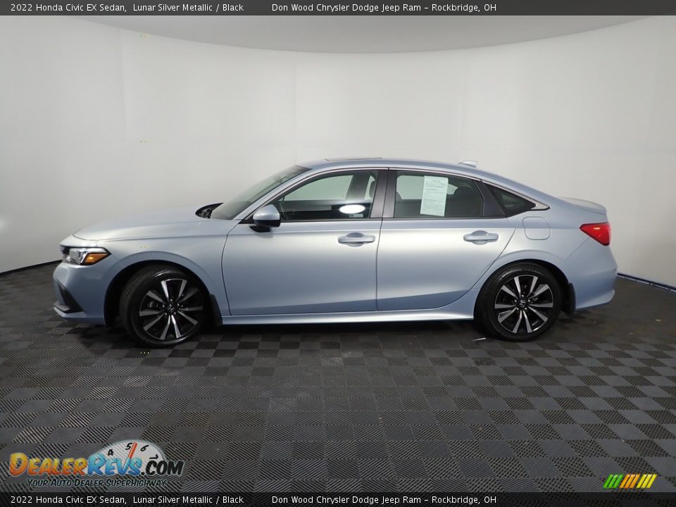 2022 Honda Civic EX Sedan Lunar Silver Metallic / Black Photo #10
