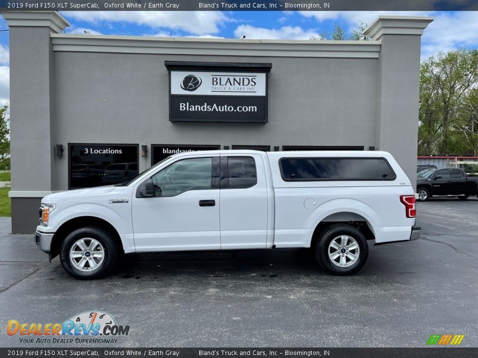 2019 Ford F150 XLT SuperCab Oxford White / Earth Gray Photo #1