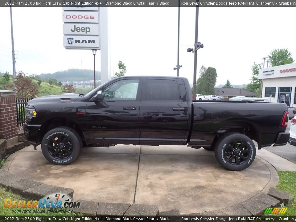 2022 Ram 2500 Big Horn Crew Cab Night Edition 4x4 Diamond Black Crystal Pearl / Black Photo #2