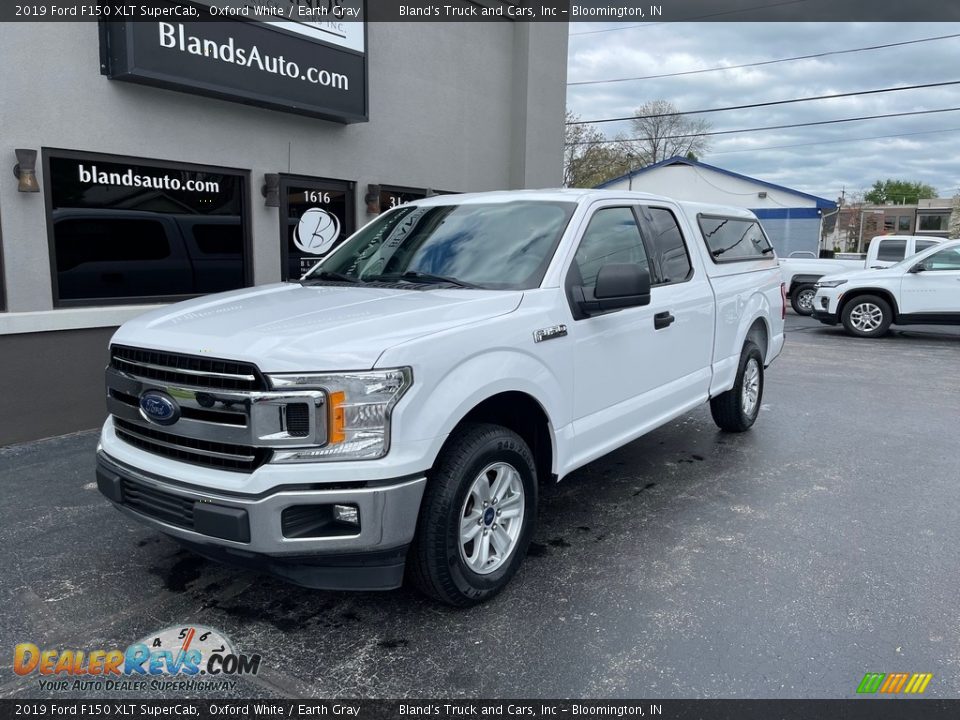 2019 Ford F150 XLT SuperCab Oxford White / Earth Gray Photo #2