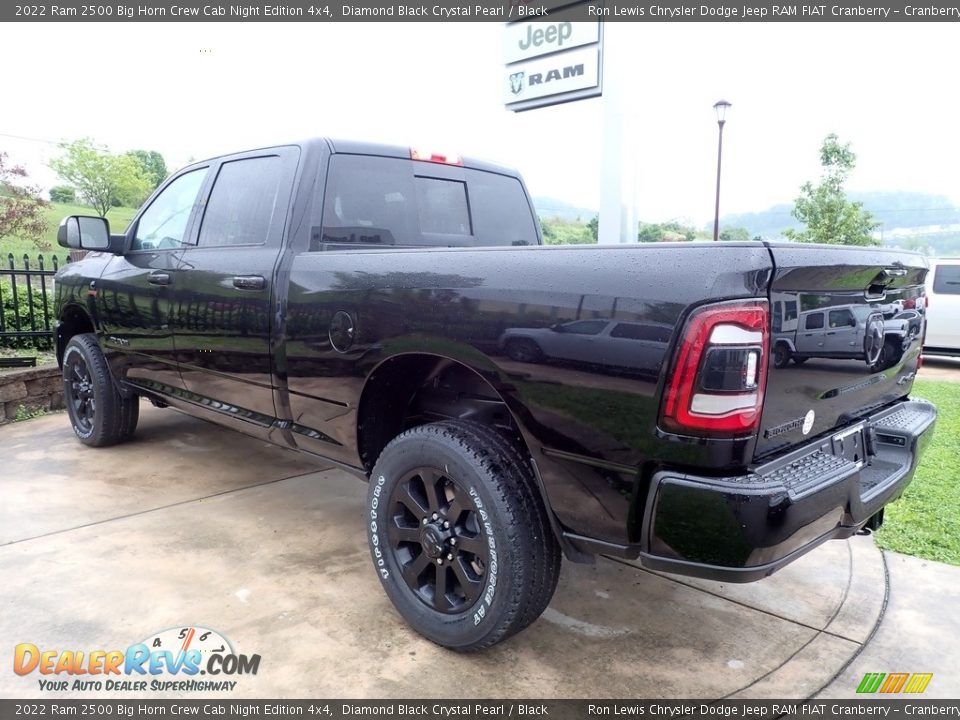 2022 Ram 2500 Big Horn Crew Cab Night Edition 4x4 Diamond Black Crystal Pearl / Black Photo #3