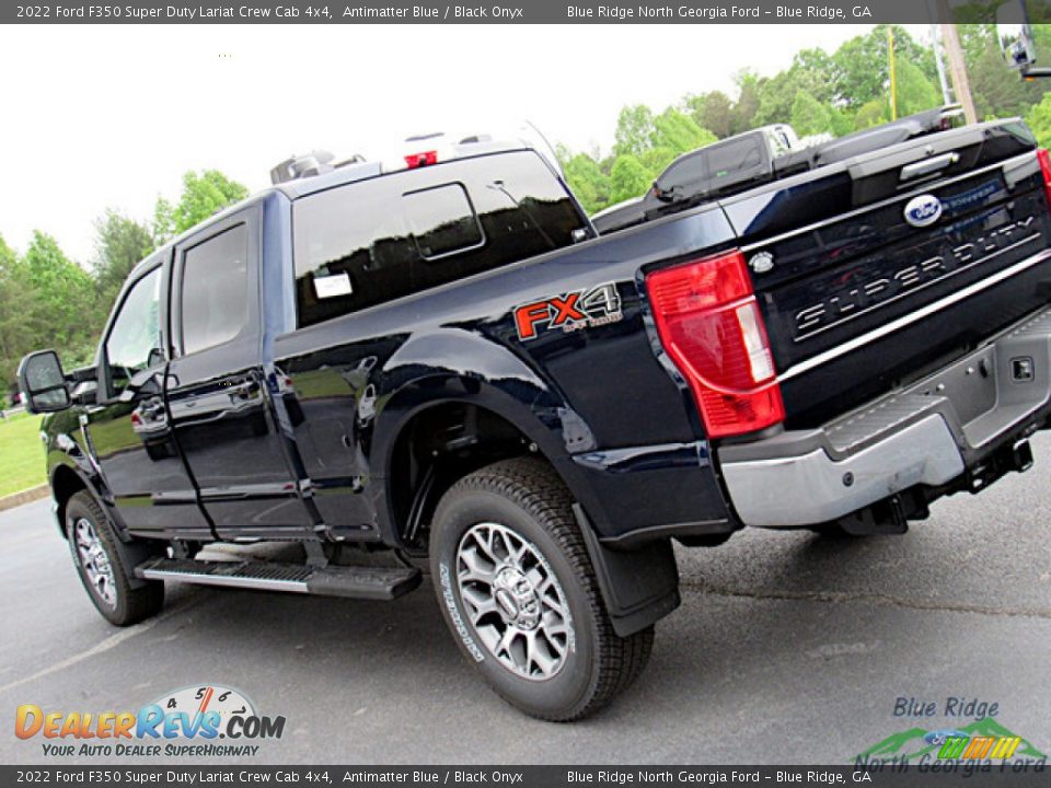 2022 Ford F350 Super Duty Lariat Crew Cab 4x4 Antimatter Blue / Black Onyx Photo #29