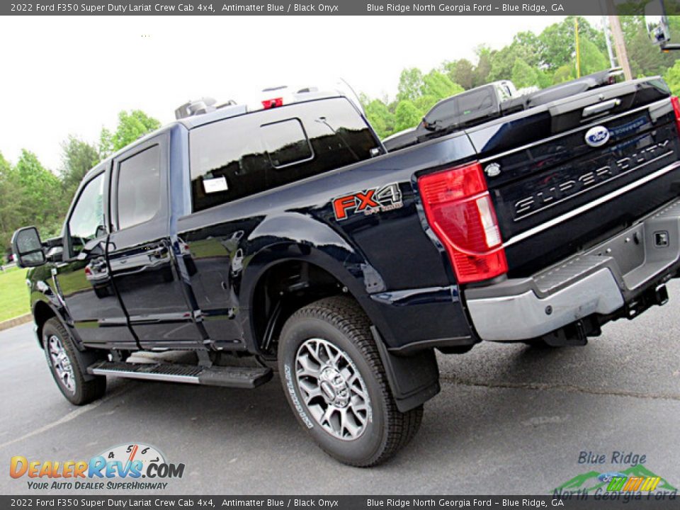 2022 Ford F350 Super Duty Lariat Crew Cab 4x4 Antimatter Blue / Black Onyx Photo #29