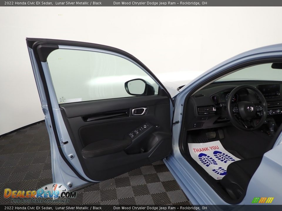 2022 Honda Civic EX Sedan Lunar Silver Metallic / Black Photo #16