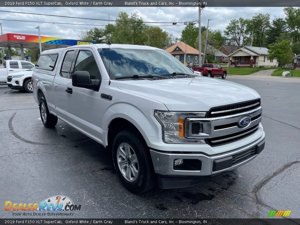 2019 Ford F150 XLT SuperCab Oxford White / Earth Gray Photo #5