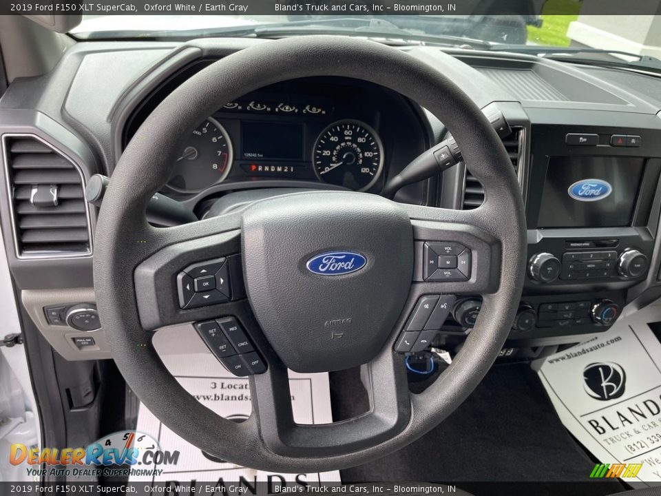 2019 Ford F150 XLT SuperCab Oxford White / Earth Gray Photo #8
